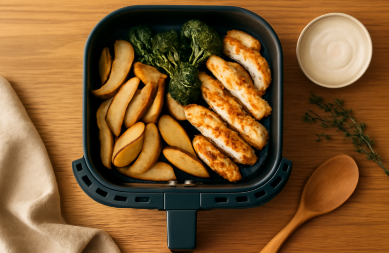 Airfryer-aftensmad til 1-2 personer på 25 minutter