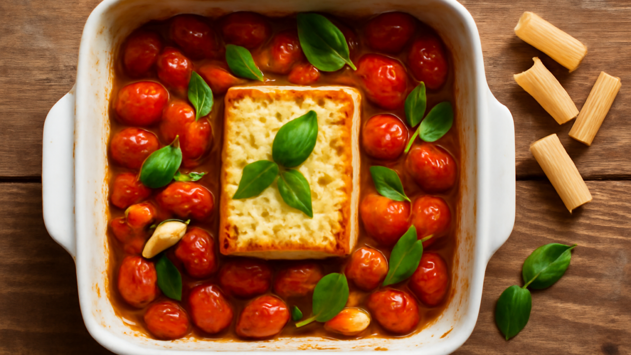 Baked feta-pasta: den virale ovnret med feta